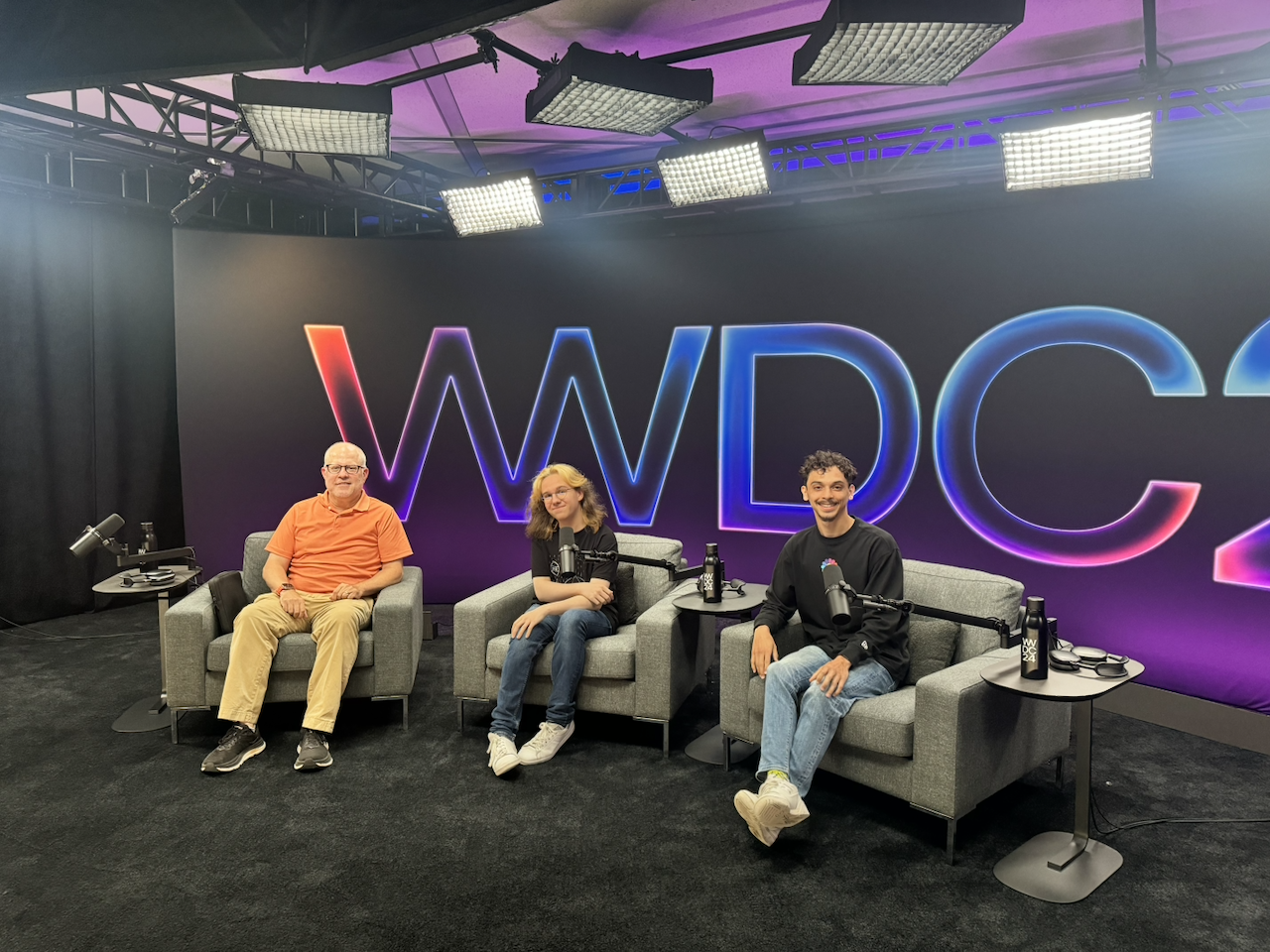 Plateau d'interview MacStories à Apple Park